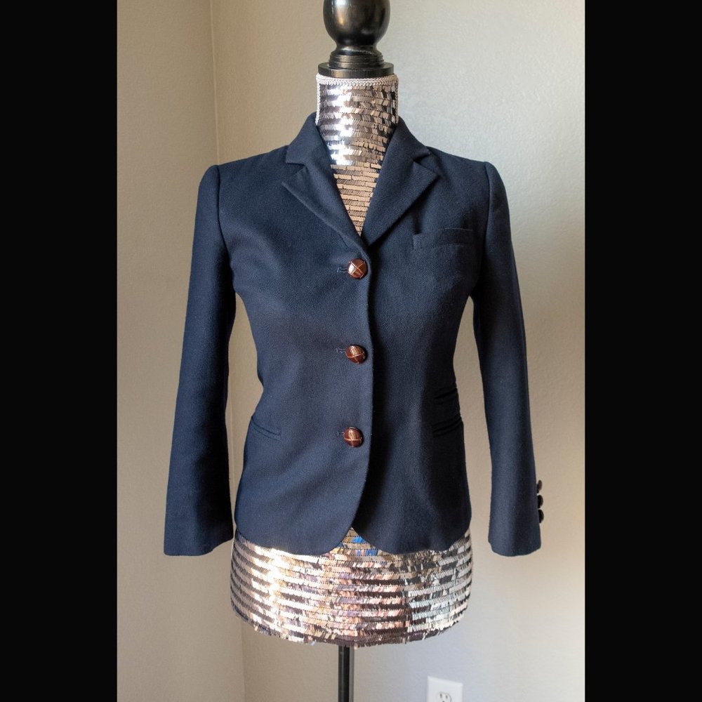 🔥3/$12 Topshop Navy Blue Blazer size US 2
